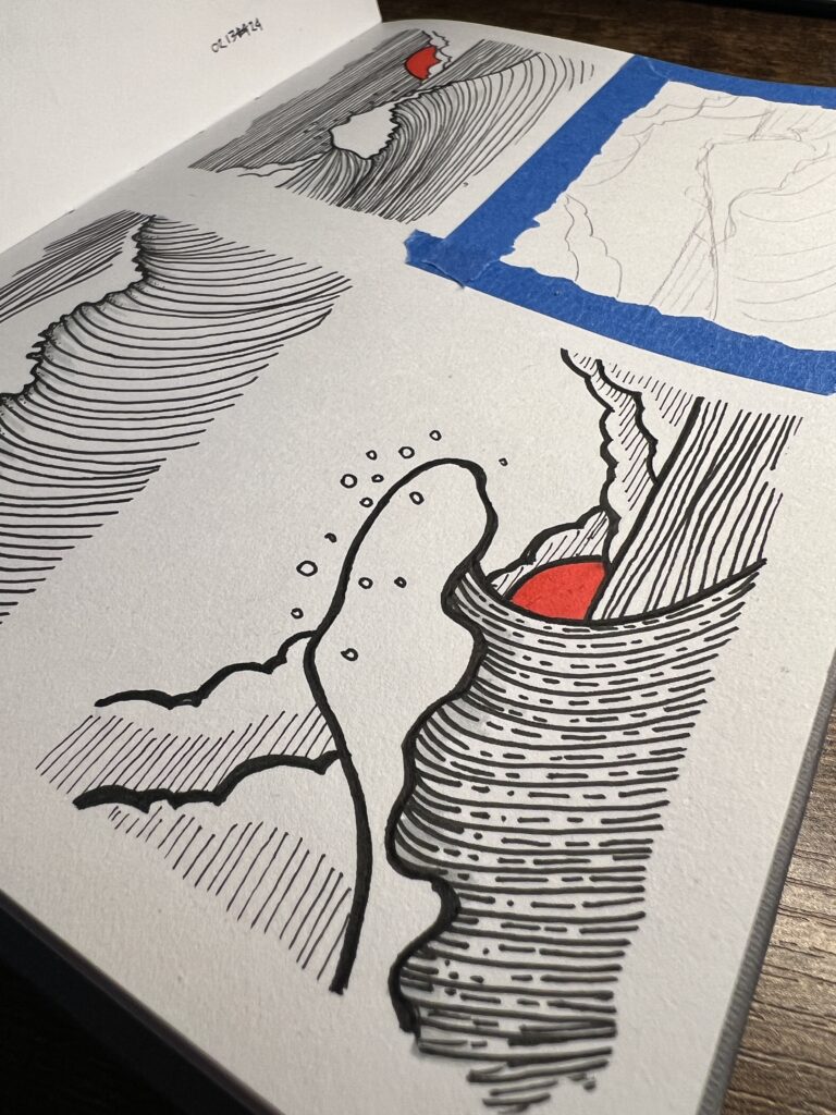 Wave artwork work in progress